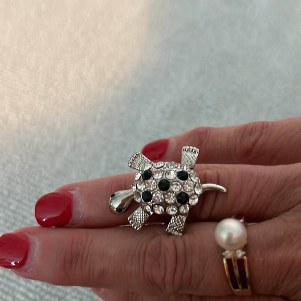 Silver Turtle Ring - image 2